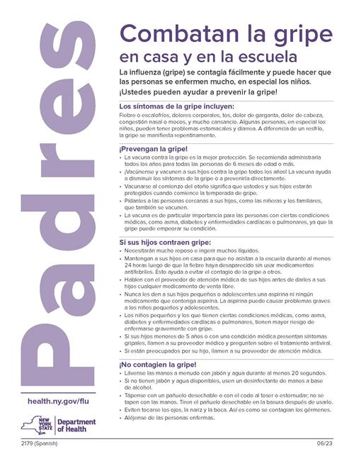Flu Poster - Spanish